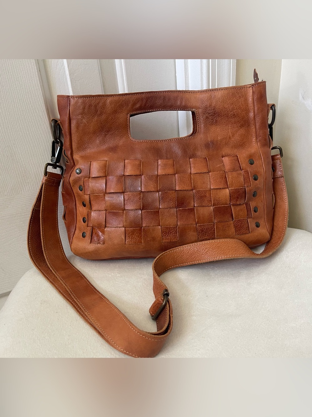 Bed Stu Women's Orchid Dip Dye Crossbody Handbag - Picture 9 of 10